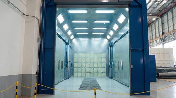 oatTech NFPA-Compliant Fire-Rated Industrial Booth Non-Combustible Rock Wool Construction for Strict Safety Zones