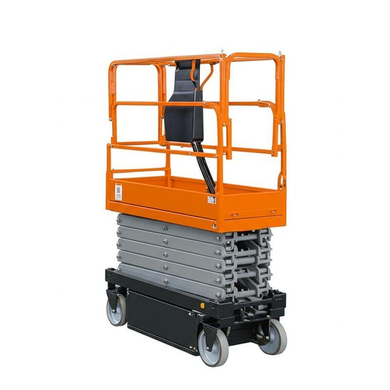 Paint Booth Maintenance And Access Paint Booth Man Lift Providing Non slip Platform and Non marking Tires for Maintenance