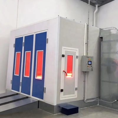টেকসই 30kW বাণিজ্যিক যানবাহন পেইন্ট বুথ সাদা পেইন্ট বুথ লেপ বৈদ্যুতিক গরম