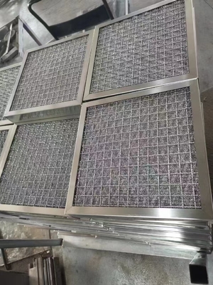 স্টেইনলেস স্টীল তেল কুয়াশা ফিল্টার বোনা তারের জাল শিল্প-গ্রেড বায়ু বিশুদ্ধকরণ