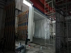 মোবাইল প্রত্যাহারযোগ্য টেলিস্কোপিক স্প্রে বুথ কার পেইন্টিং রুম বৈদ্যুতিক হিটিং পেইন্ট সহ