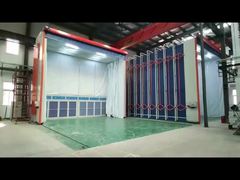 CoatTech শিল্প উচ্চ দক্ষতা সম্পন্ন টেলিস্কোপিক মোবাইল পেইন্ট রুম, প্রত্যাহারযোগ্য তাঁবু